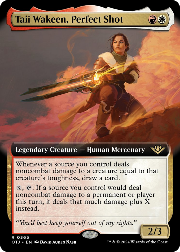 Taii Wakeen, Perfect Shot (Extended Art) [Outlaws of Thunder Junction] | Jomio and Rueliete's Cards and Comics