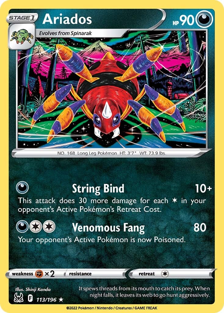 Ariados (113/196) [Sword & Shield: Lost Origin] | Jomio and Rueliete's Cards and Comics