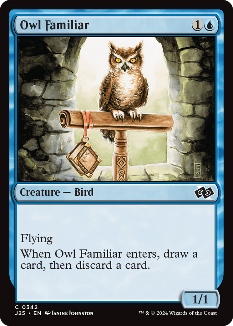 Owl Familiar [Foundations Jumpstart] | Jomio and Rueliete's Cards and Comics