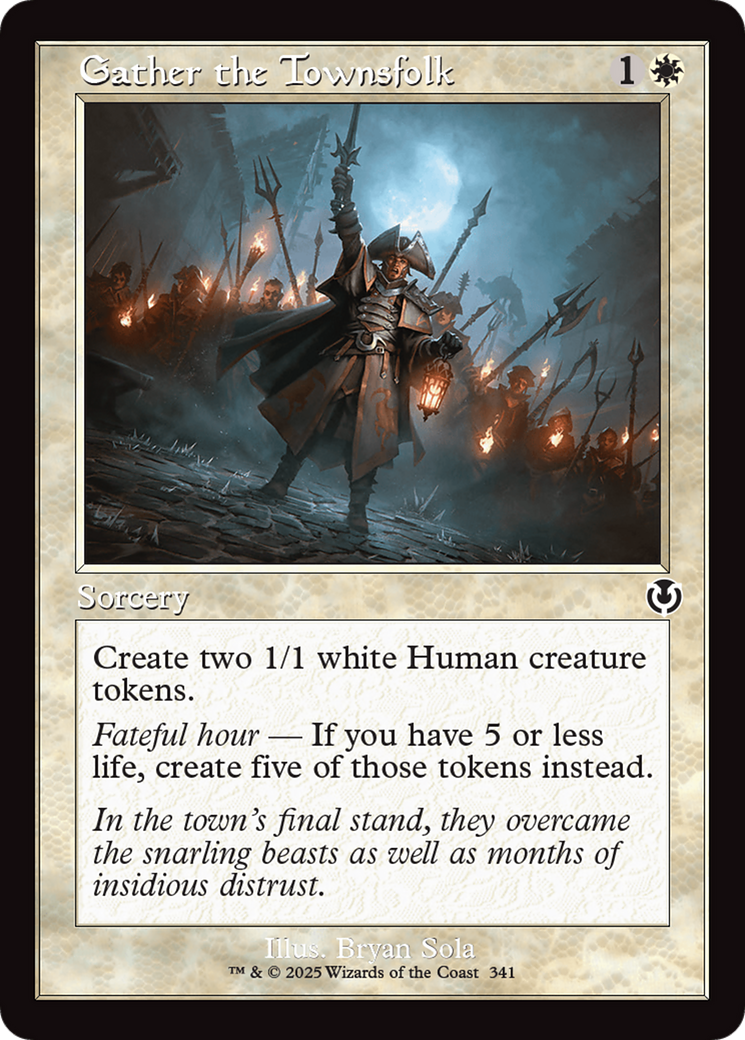 Gather the Townsfolk (Retro Frame) [Innistrad Remastered] | Jomio and Rueliete's Cards and Comics