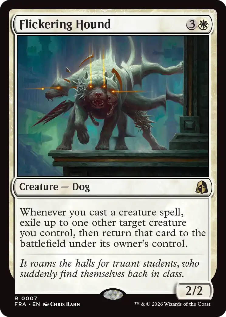 Flickering Hound [Reality Fracture] | Jomio and Rueliete's Cards and Comics