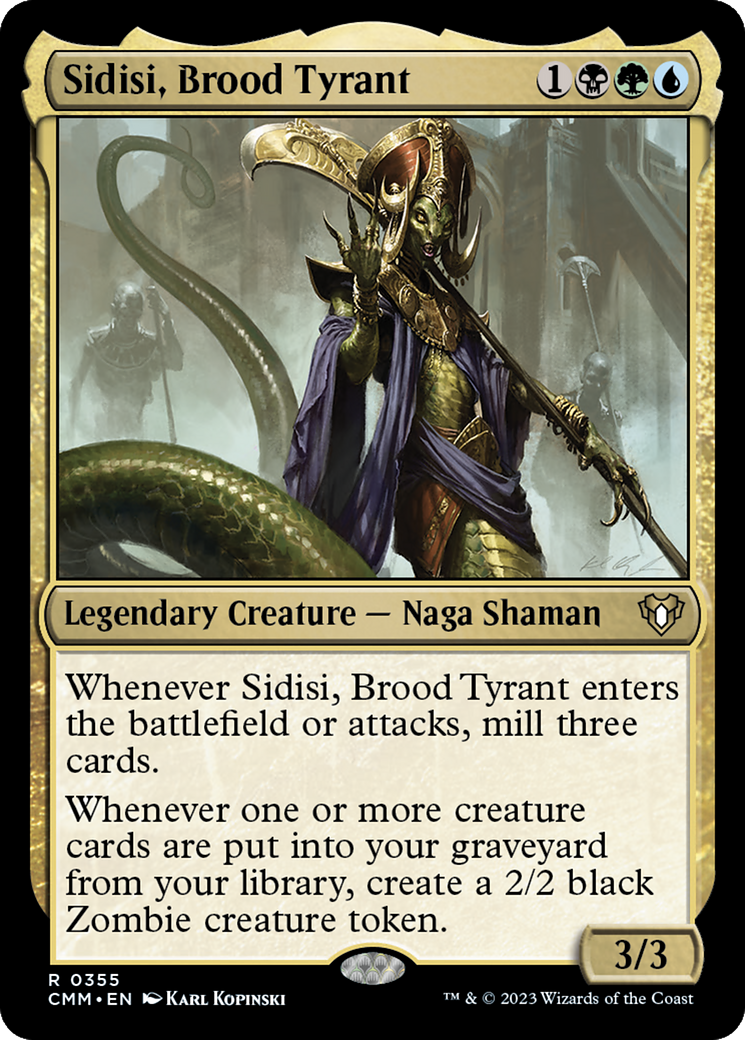 Sidisi, Brood Tyrant [Commander Masters] | Jomio and Rueliete's Cards and Comics
