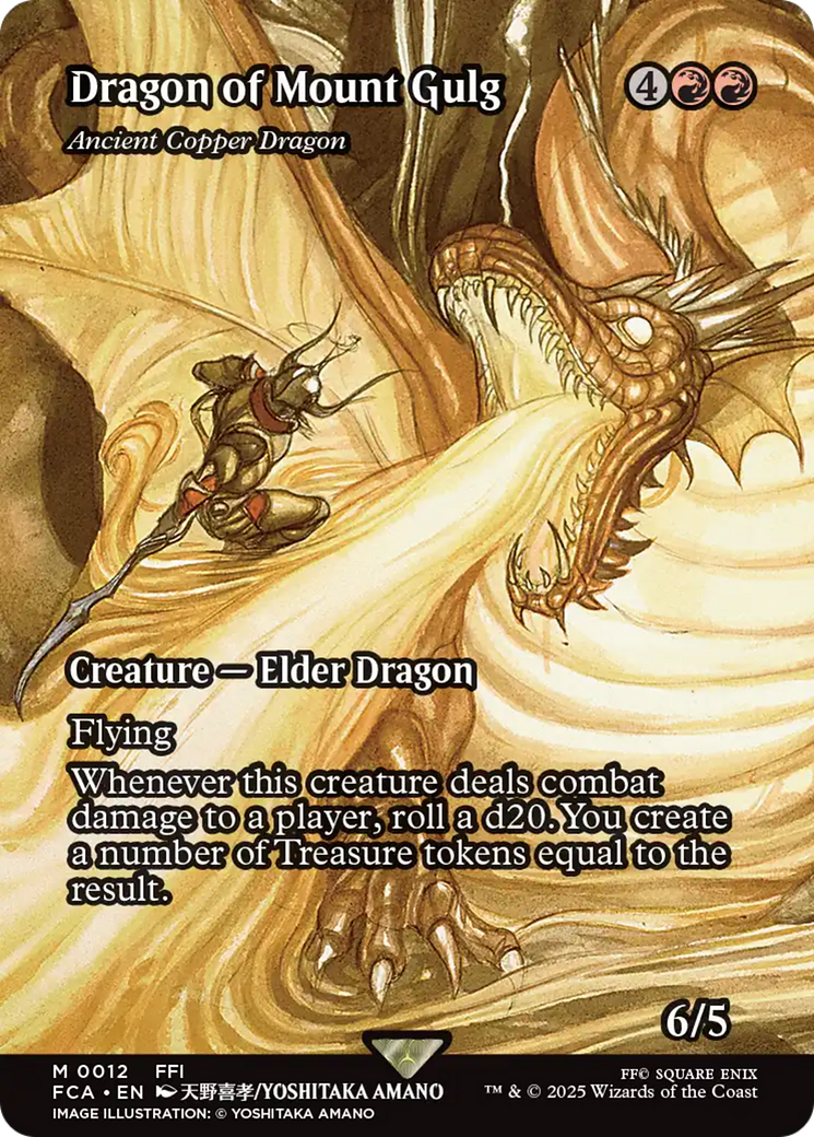 Dragon of Mount Gulg - Ancient Copper Dragon (Showcase) [FINAL FANTASY : Through the Ages] | Jomio and Rueliete's Cards and Comics