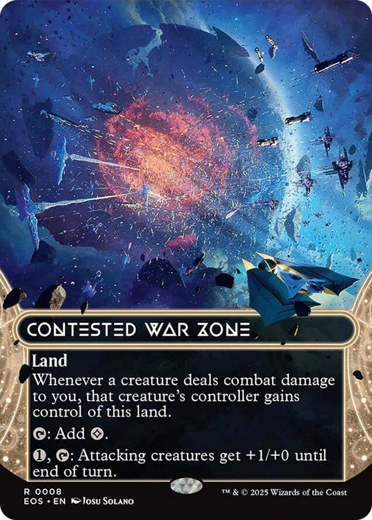 Contested War Zone (0008) (Borderless) [Edge of Eternities: Stellar Sights] | Jomio and Rueliete's Cards and Comics