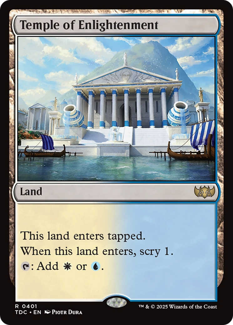 Temple of Enlightenment [Tarkir: Dragonstorm Commander] | Jomio and Rueliete's Cards and Comics