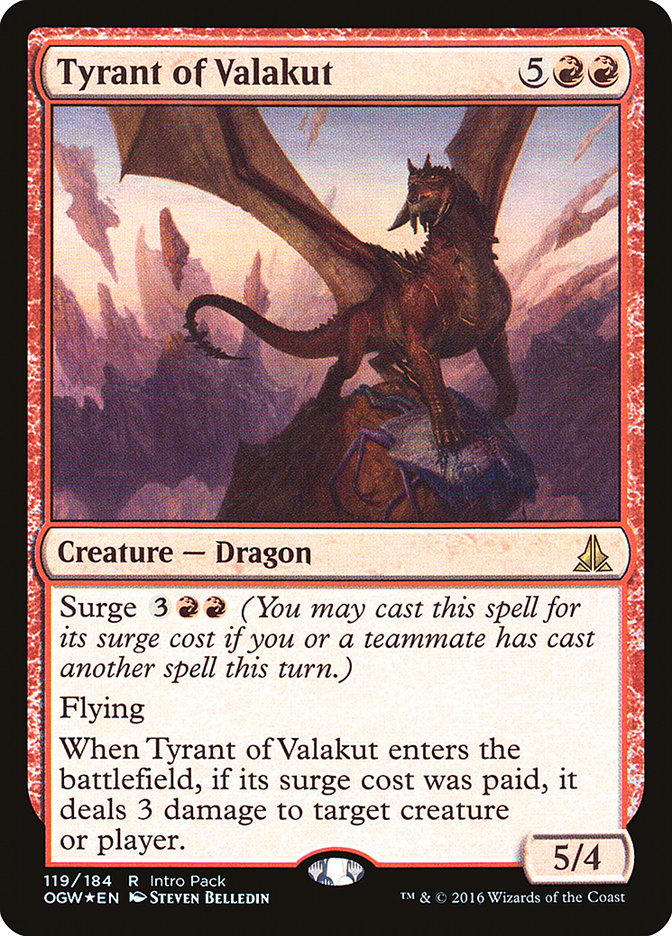 Tyrant of Valakut (Intro Pack) [Oath of the Gatewatch Promos] | Jomio and Rueliete's Cards and Comics