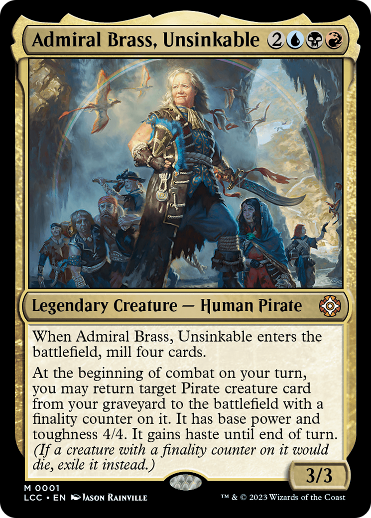 Admiral Brass, Unsinkable [The Lost Caverns of Ixalan Commander] | Jomio and Rueliete's Cards and Comics
