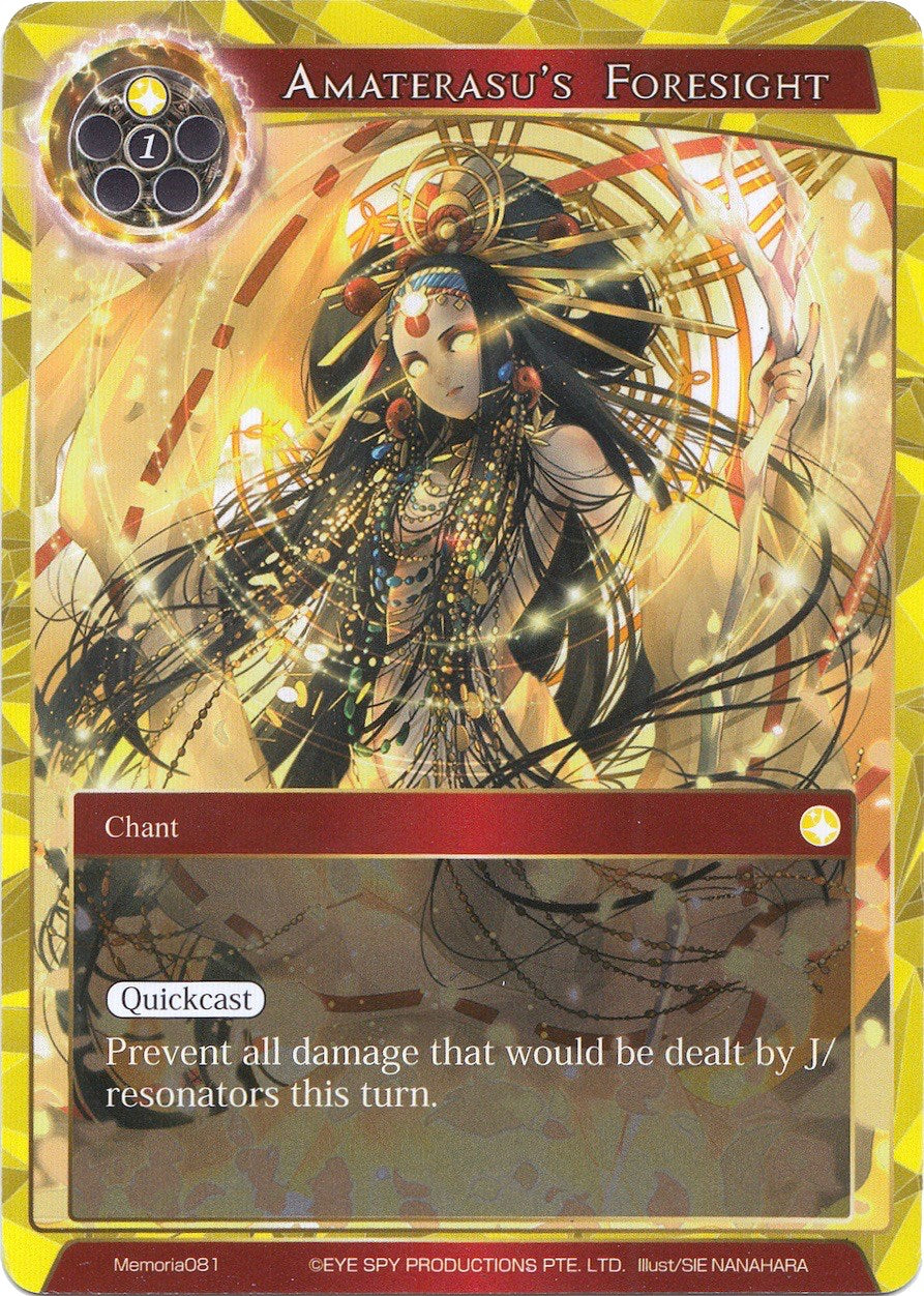 Amaterasu's Foresight (Memoria081) [Alice Origin Memoria Cards] | Jomio and Rueliete's Cards and Comics