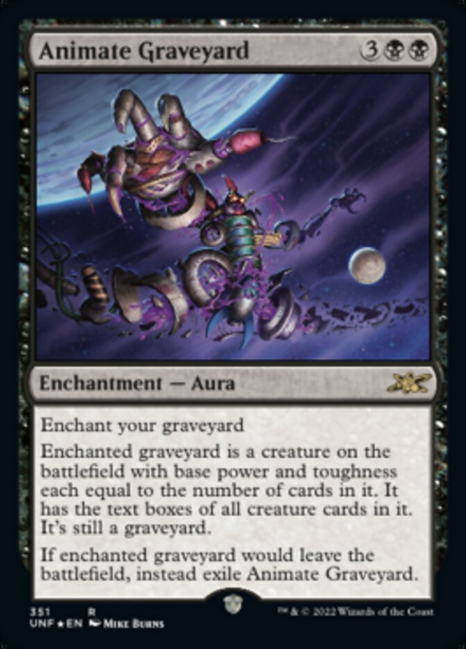 Animate Graveyard (Galaxy Foil) [Unfinity] | Jomio and Rueliete's Cards and Comics