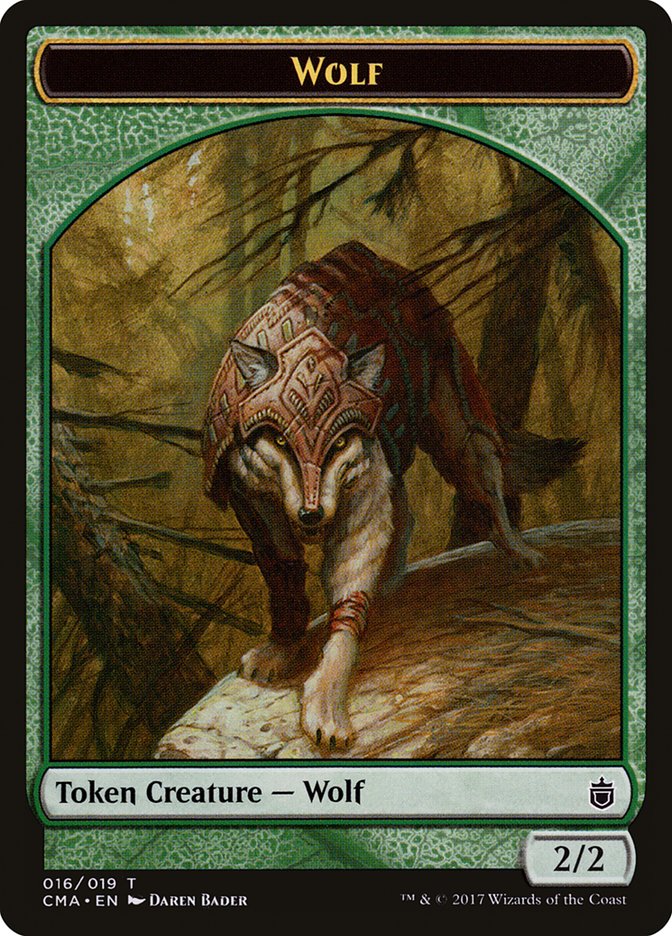 Wolf Token (016/019) [Commander Anthology Tokens] | Jomio and Rueliete's Cards and Comics