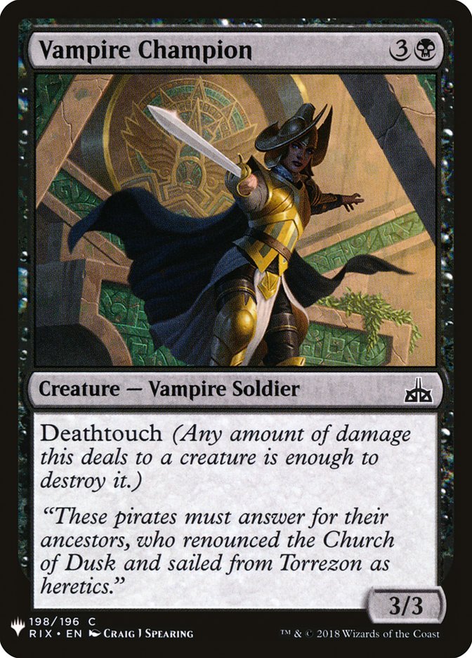 Vampire Champion [Mystery Booster] | Jomio and Rueliete's Cards and Comics