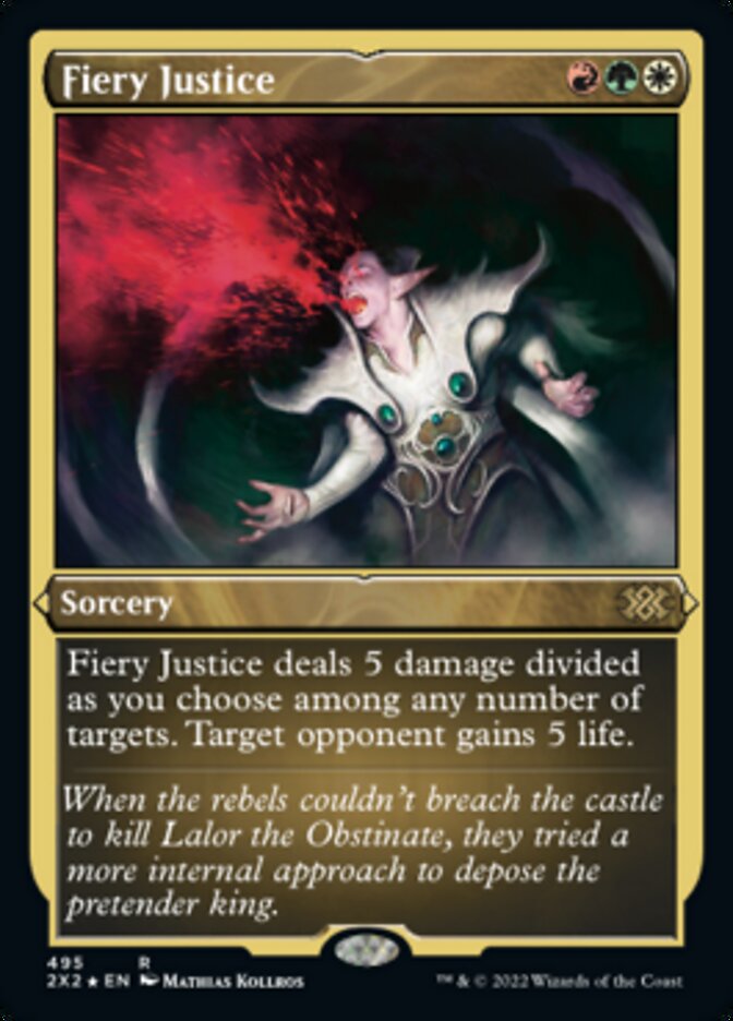 Fiery Justice (Foil Etched) [Double Masters 2022] | Jomio and Rueliete's Cards and Comics
