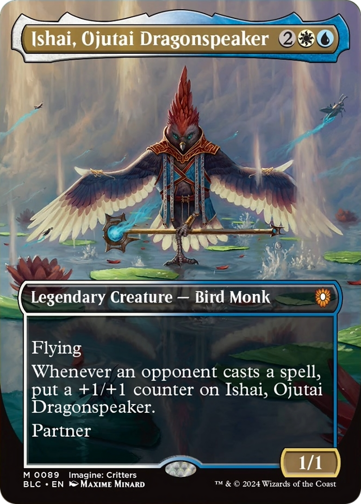 Ishai, Ojutai Dragonspeaker (Borderless) [Bloomburrow Commander] | Jomio and Rueliete's Cards and Comics