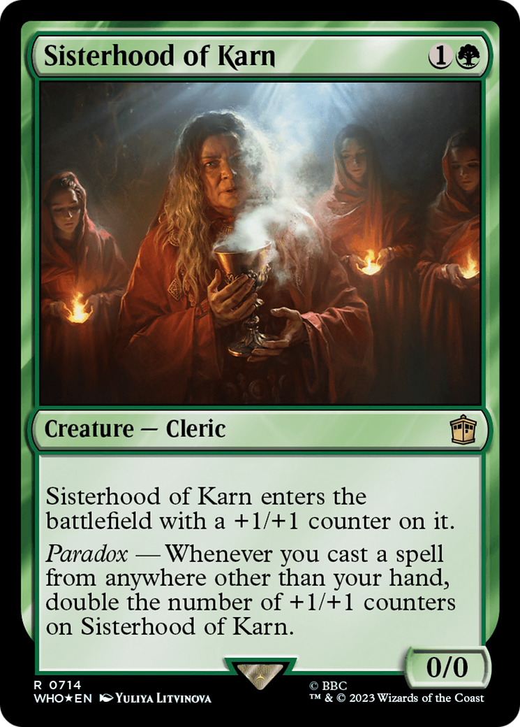 Sisterhood of Karn (Surge Foil) [Doctor Who] | Jomio and Rueliete's Cards and Comics