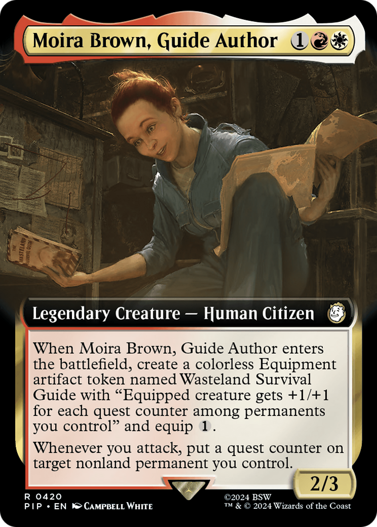 Moira Brown, Guide Author (Extended Art) [Fallout] | Jomio and Rueliete's Cards and Comics