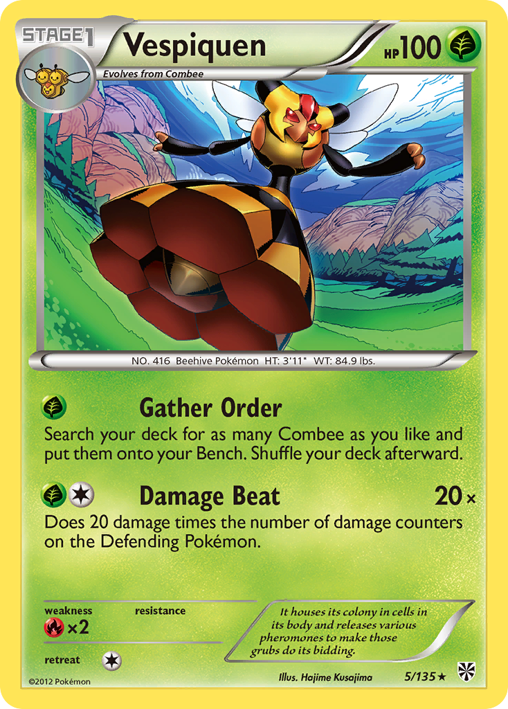 Vespiquen (5/135) [Black & White: Plasma Storm] | Jomio and Rueliete's Cards and Comics