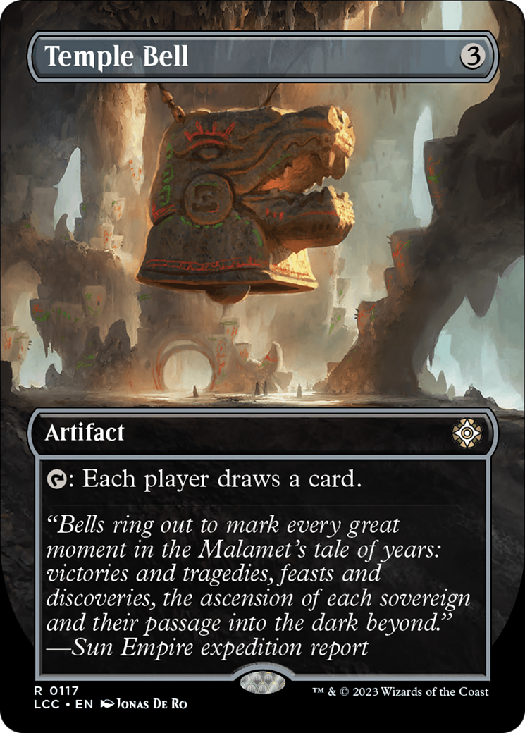 Temple Bell (Borderless) [The Lost Caverns of Ixalan Commander] | Jomio and Rueliete's Cards and Comics