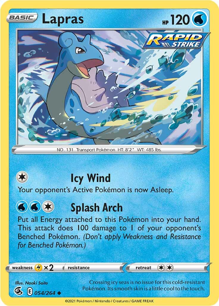 Lapras (054/264) [Sword & Shield: Fusion Strike] | Jomio and Rueliete's Cards and Comics