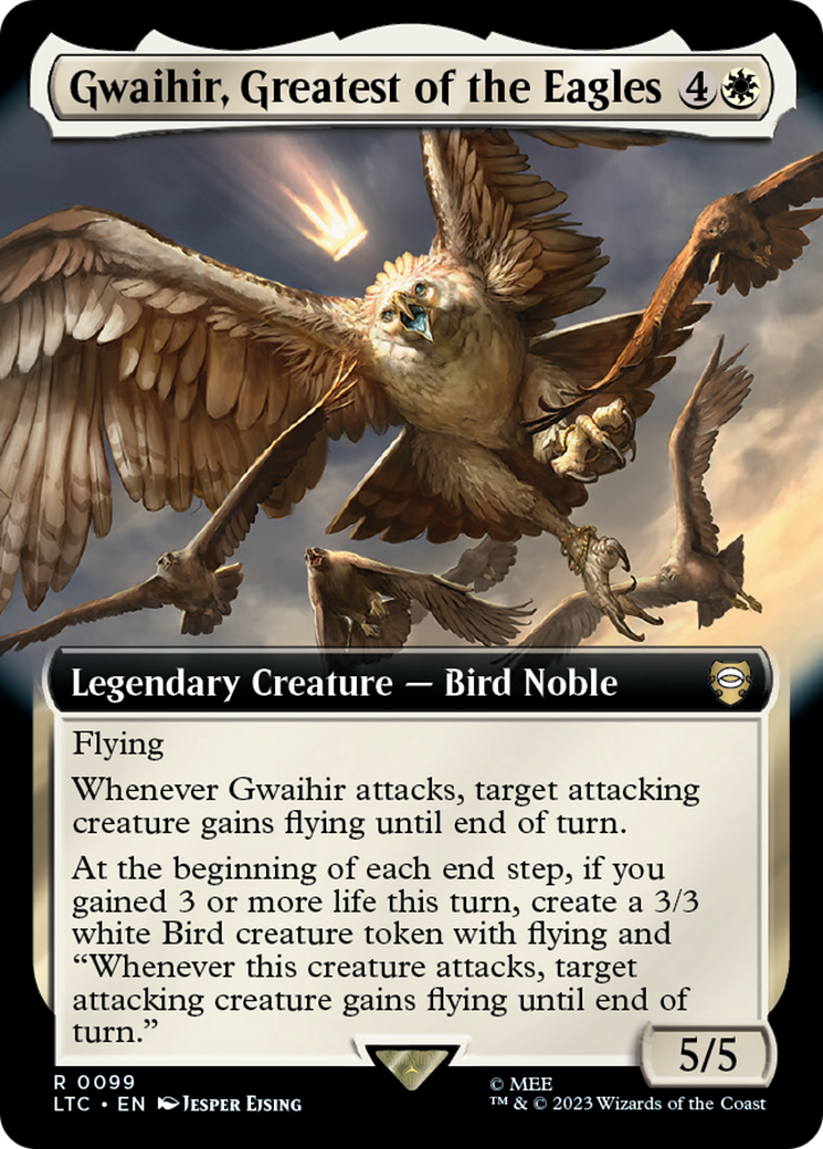 Gwaihir, Greatest of the Eagles (Extended Art) [The Lord of the Rings: Tales of Middle-Earth Commander] | Jomio and Rueliete's Cards and Comics