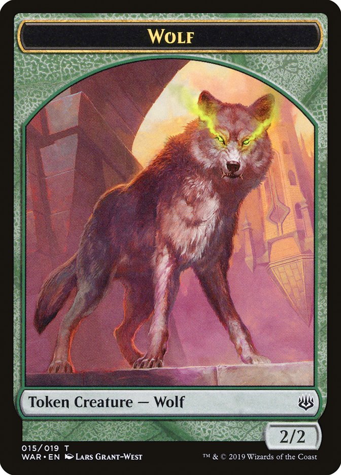 Wolf Token [War of the Spark Tokens] | Jomio and Rueliete's Cards and Comics