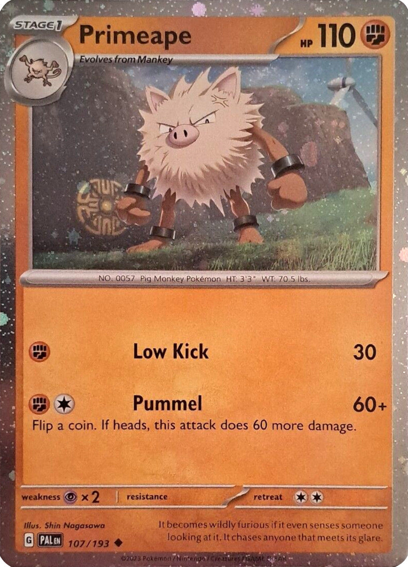 Primeape (107/193) (Cosmos Holo) [Scarlet & Violet: Paldea Evolved] | Jomio and Rueliete's Cards and Comics