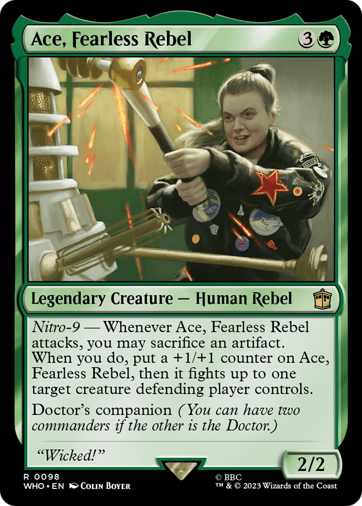 Ace, Fearless Rebel [Doctor Who] | Jomio and Rueliete's Cards and Comics