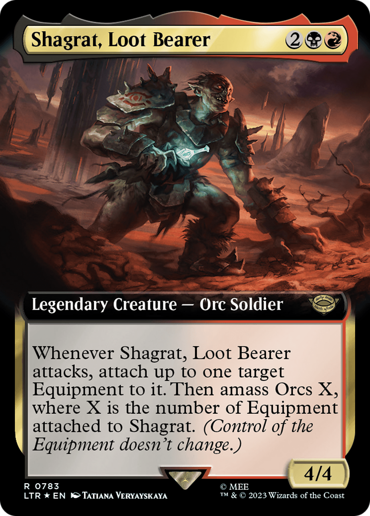 Shagrat, Loot Bearer (Extended Art) (Surge Foil) [The Lord of the Rings: Tales of Middle-Earth] | Jomio and Rueliete's Cards and Comics
