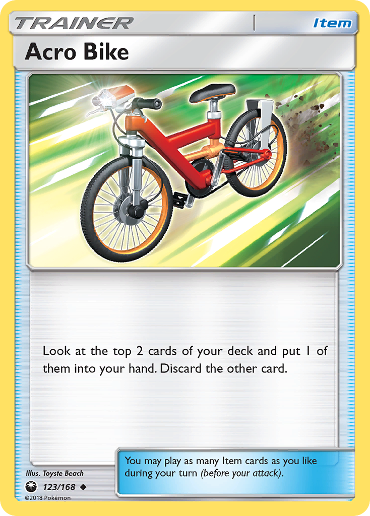 Acro Bike (123/168) [Sun & Moon: Celestial Storm] | Jomio and Rueliete's Cards and Comics