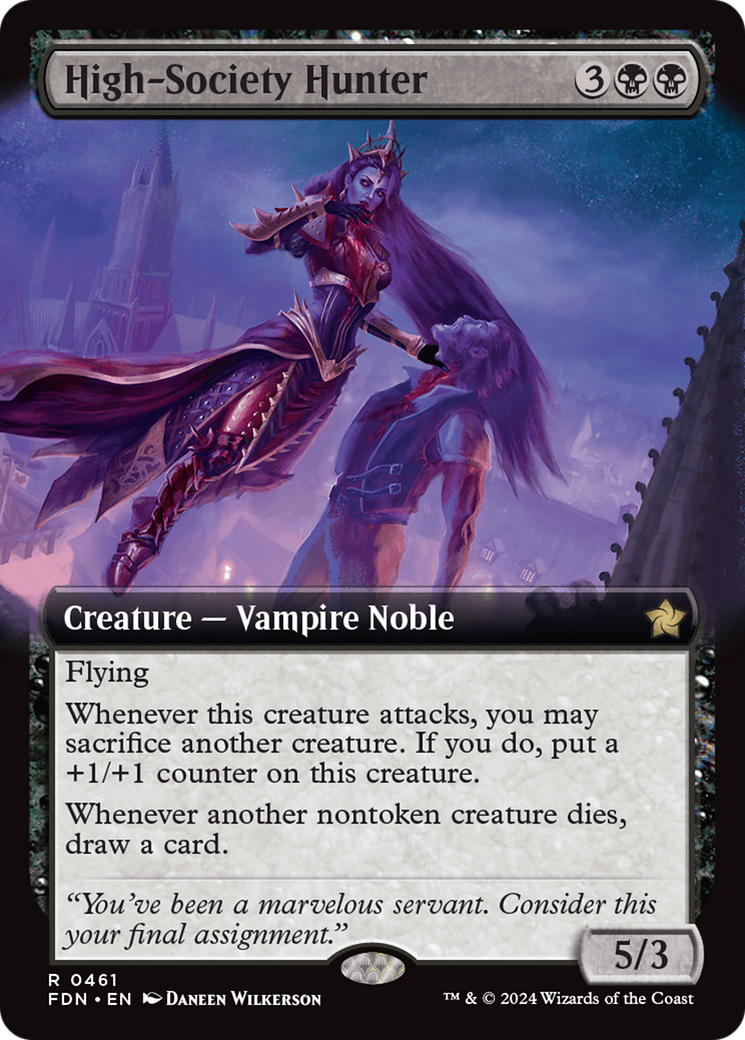 High-Society Hunter (Extended Art) [Foundations] | Jomio and Rueliete's Cards and Comics