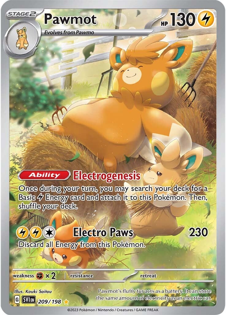 Pawmot (209/198) [Scarlet & Violet: Base Set] | Jomio and Rueliete's Cards and Comics