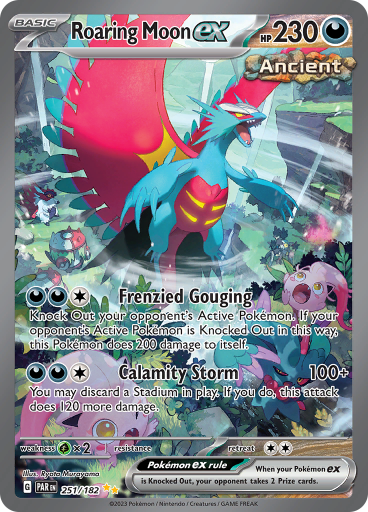 Roaring Moon ex (251/182) [Scarlet & Violet: Paradox Rift] | Jomio and Rueliete's Cards and Comics