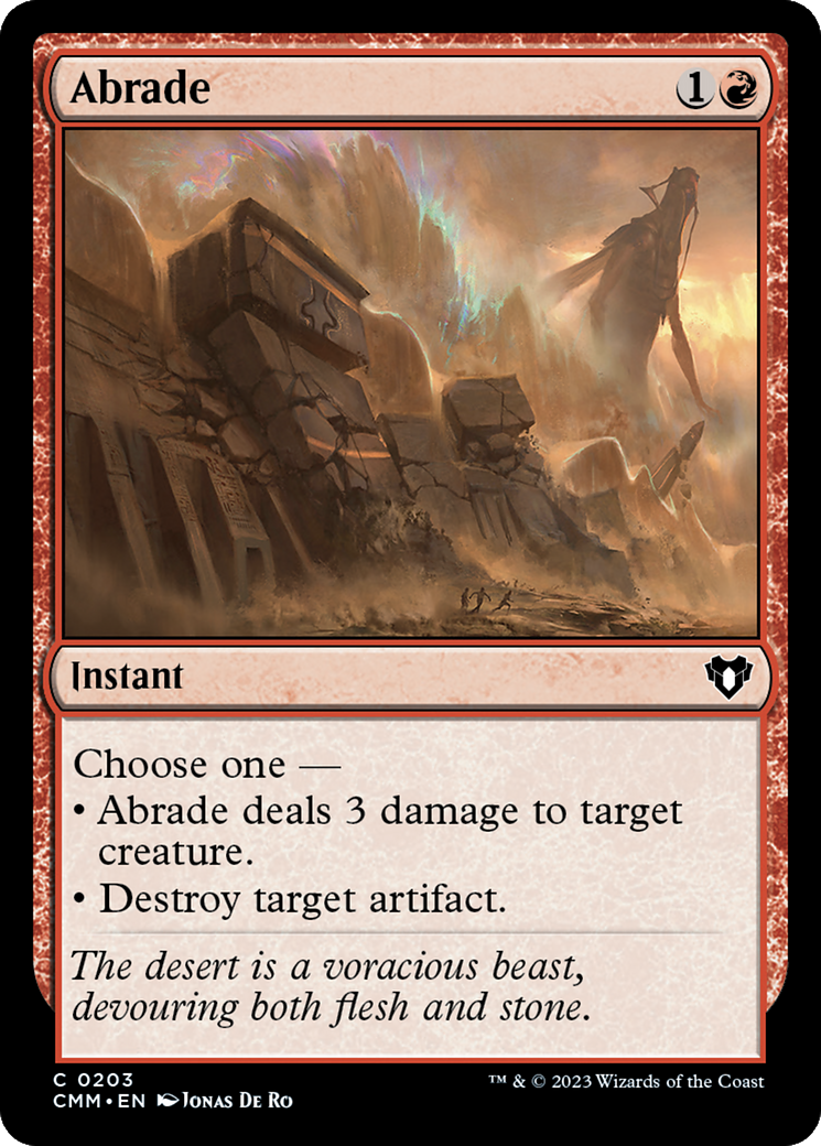 Abrade [Commander Masters] | Jomio and Rueliete's Cards and Comics