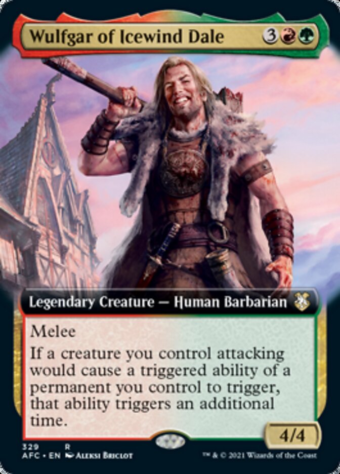 Wulfgar of Icewind Dale (Extended Art) [Dungeons & Dragons: Adventures in the Forgotten Realms Commander] | Jomio and Rueliete's Cards and Comics