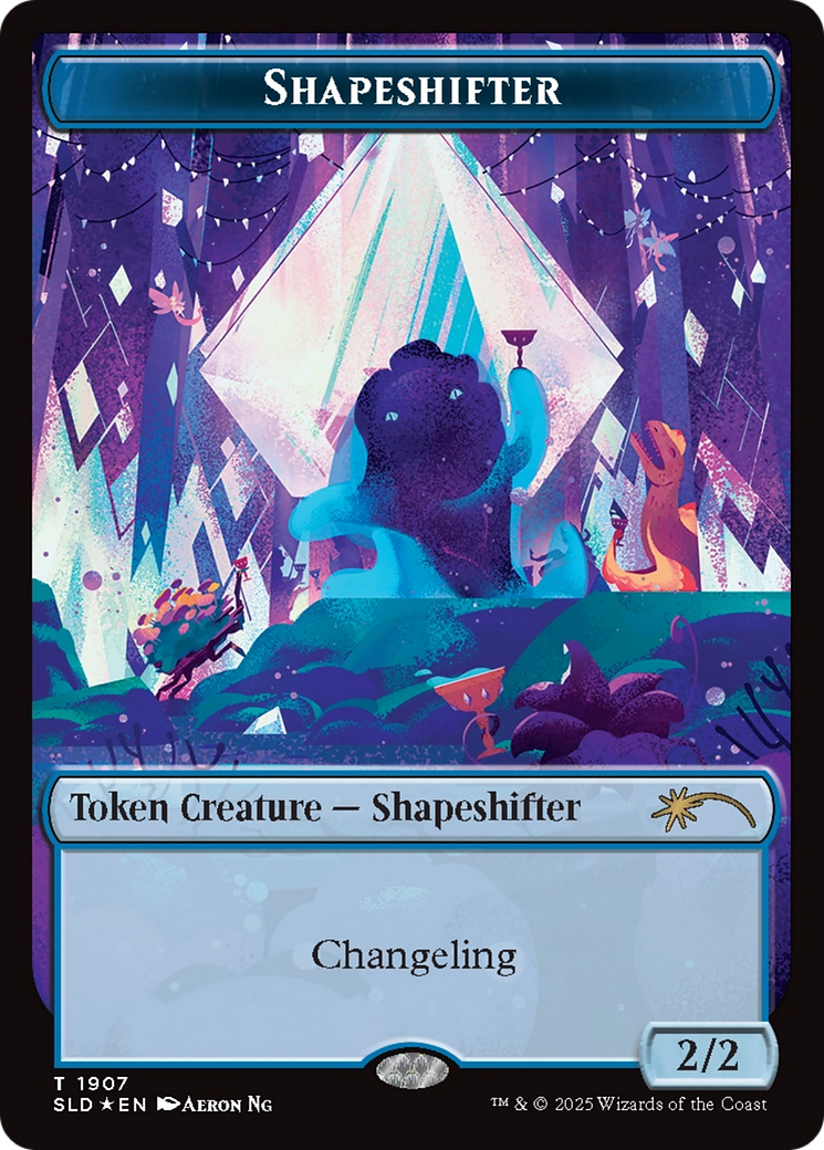 Shapeshifter Token (1907) (Double Rainbow Foil) [Secret Lair Drop Series] | Jomio and Rueliete's Cards and Comics