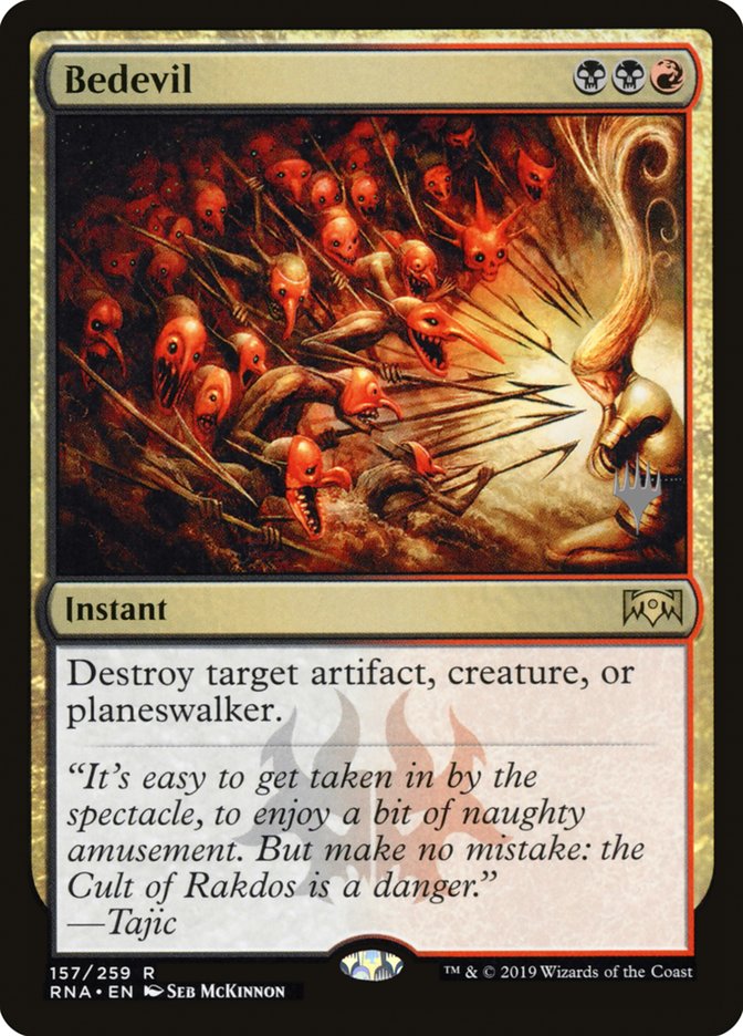 Bedevil (Promo Pack) [Ravnica Allegiance Promos] | Jomio and Rueliete's Cards and Comics