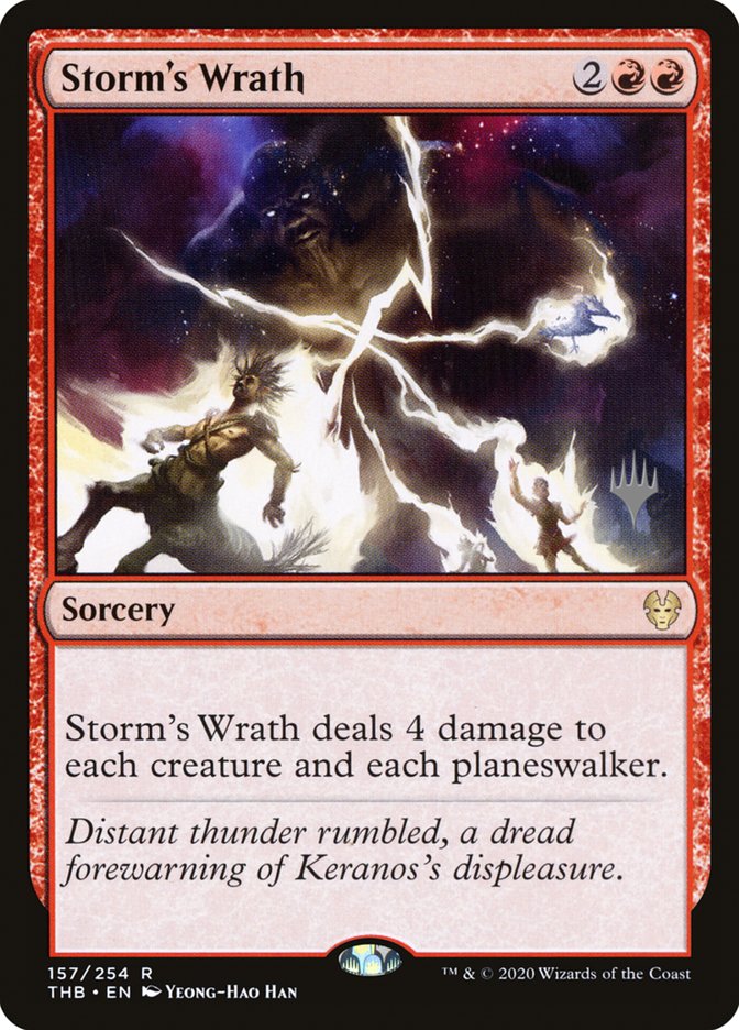 Storm's Wrath (Promo Pack) [Theros Beyond Death Promos] | Jomio and Rueliete's Cards and Comics