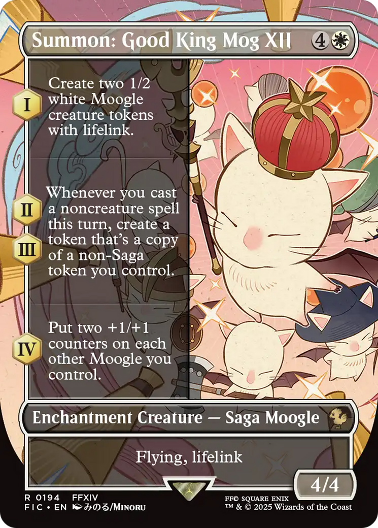 Summon: Good King Mog XII (Borderless) [FINAL FANTASY Commander] | Jomio and Rueliete's Cards and Comics