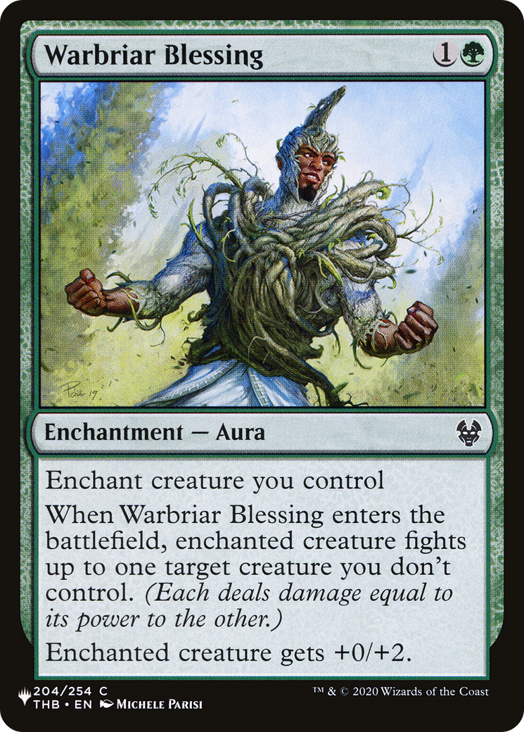 Warbriar Blessing [The List] | Jomio and Rueliete's Cards and Comics