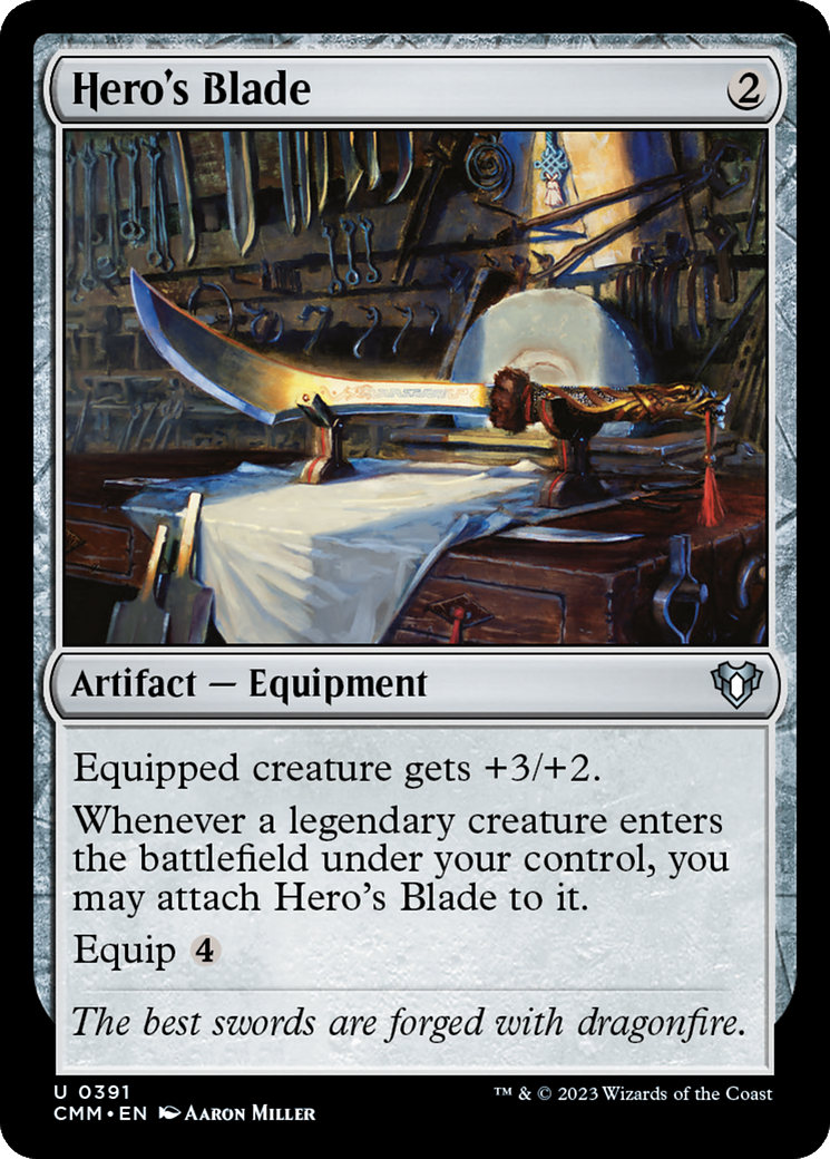 Hero's Blade [Commander Masters] | Jomio and Rueliete's Cards and Comics
