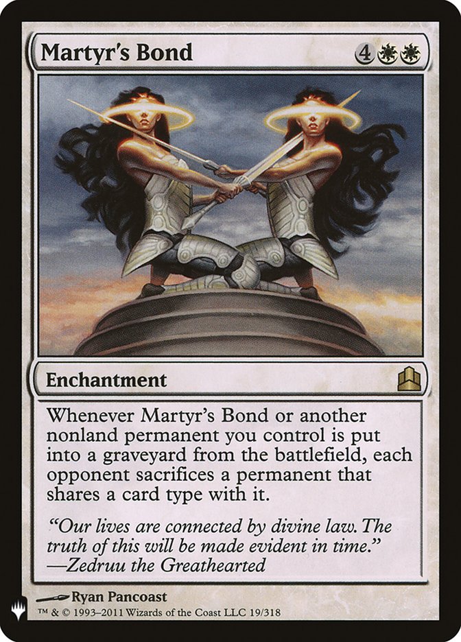Martyr's Bond [The List] | Jomio and Rueliete's Cards and Comics