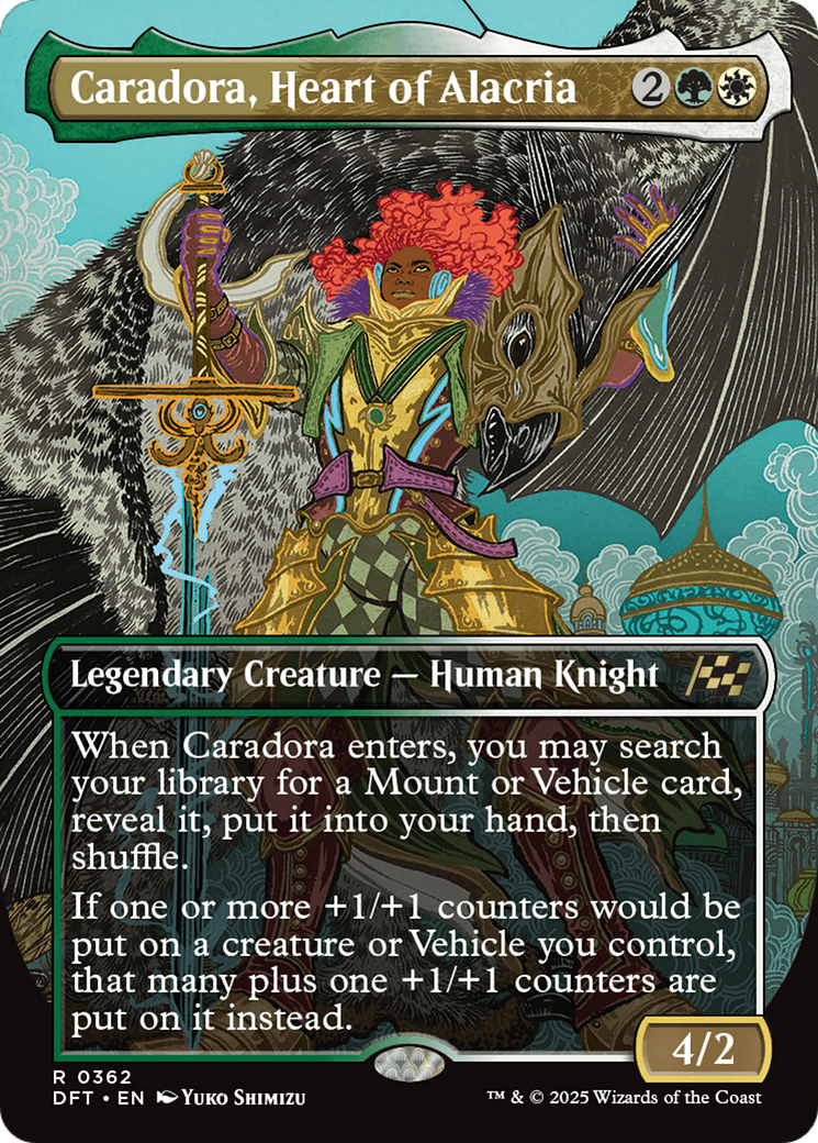 Caradora, Heart of Alacria (Borderless) [Aetherdrift] | Jomio and Rueliete's Cards and Comics