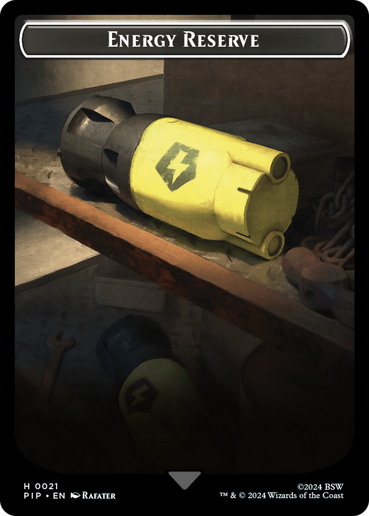 Energy Reserve // Settlement Double-Sided Token [Fallout Tokens] | Jomio and Rueliete's Cards and Comics