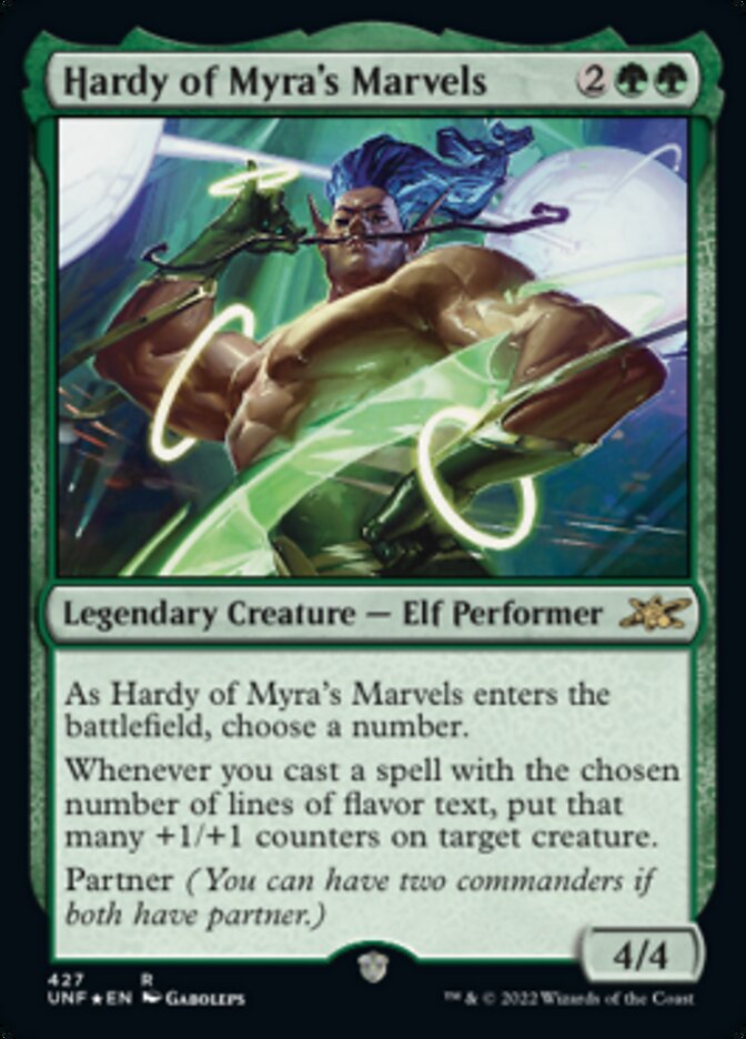 Hardy of Myra's Marvels (Galaxy Foil) [Unfinity] | Jomio and Rueliete's Cards and Comics