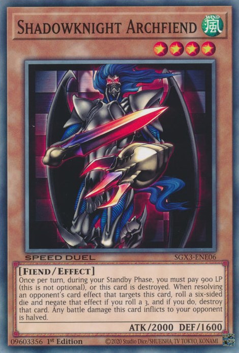 Shadowknight Archfiend [SGX3-ENE06] Common | Jomio and Rueliete's Cards and Comics
