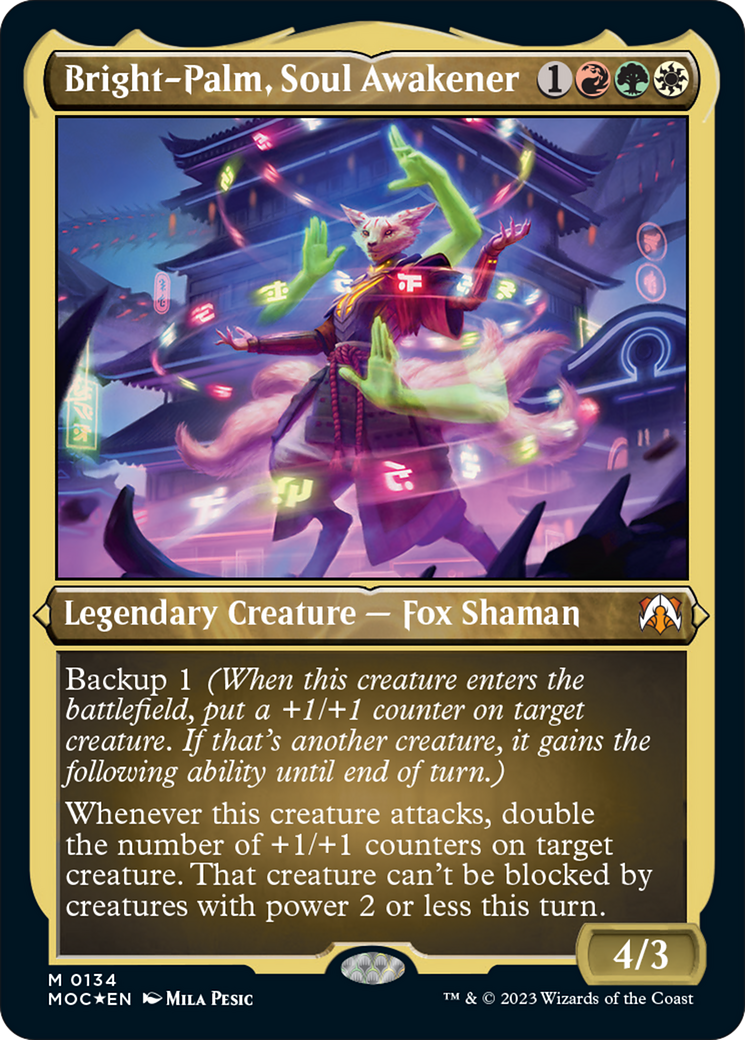 Bright-Palm, Soul Awakener (Display Commander) [March of the Machine Commander] | Jomio and Rueliete's Cards and Comics
