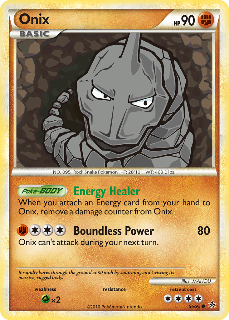 Onix (56/95) [HeartGold & SoulSilver: Unleashed] | Jomio and Rueliete's Cards and Comics