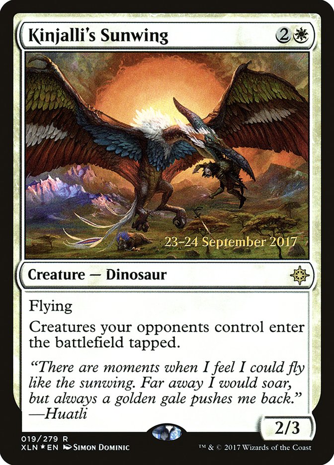 Kinjalli's Sunwing [Ixalan Prerelease Promos] | Jomio and Rueliete's Cards and Comics