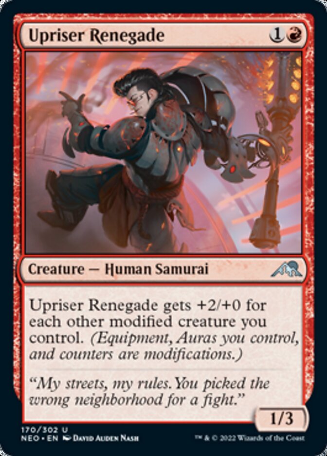 Upriser Renegade [Kamigawa: Neon Dynasty] | Jomio and Rueliete's Cards and Comics