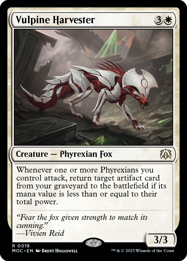 Vulpine Harvester [March of the Machine Commander] | Jomio and Rueliete's Cards and Comics