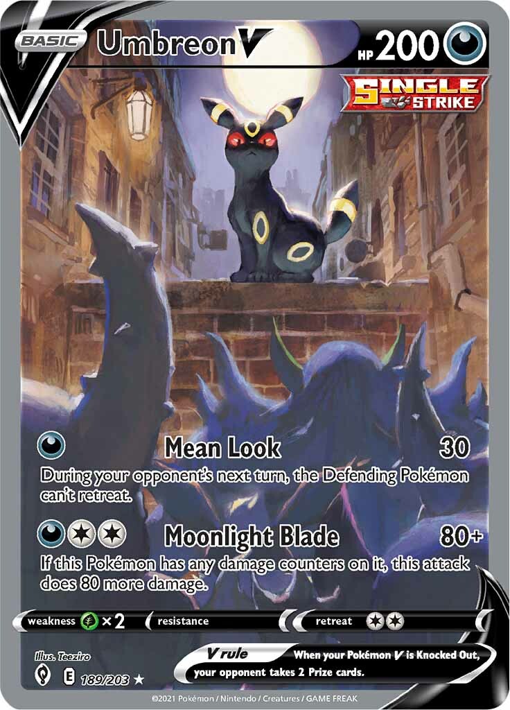Umbreon V (189/203) [Sword & Shield: Evolving Skies] | Jomio and Rueliete's Cards and Comics